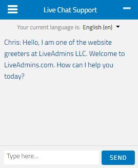 Live chat for website