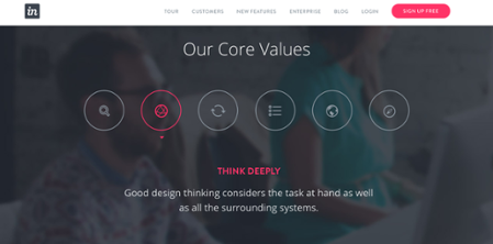 InVision Vision Statement - inspiration to develop a thought leadership strategy. 