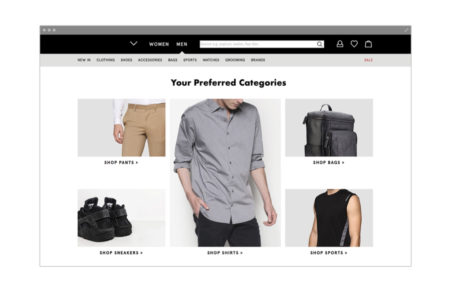 e-commerce shopping experience