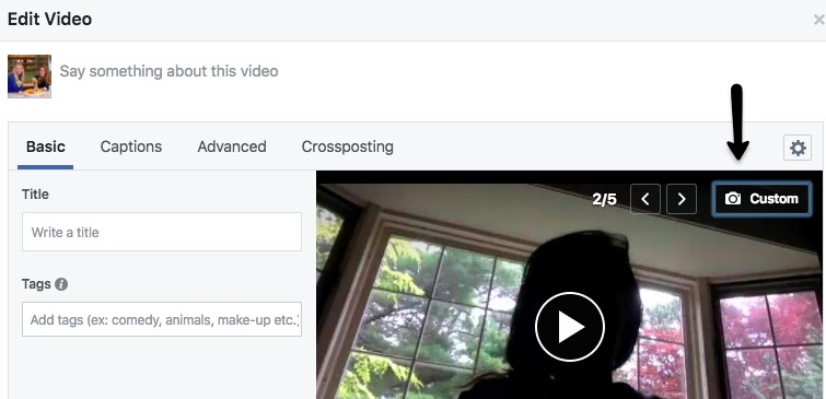 custom video thumbnail