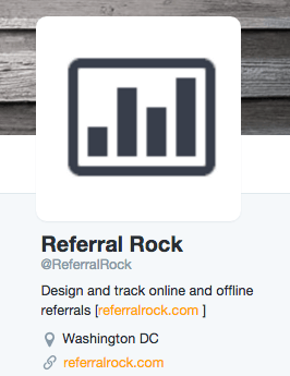 Promote referral program with social media bio