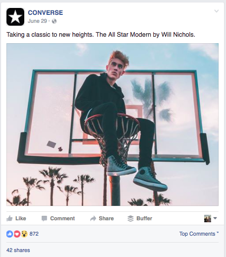 good example of facebook product posts