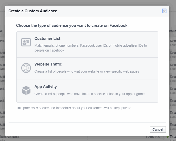 facebook custom audiences gdpr