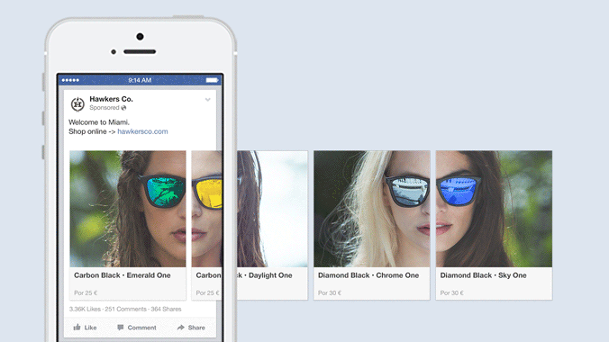 Facebook Carousel Ads E-Commerce