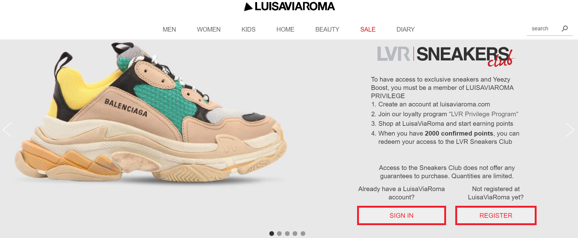 Luisaviaroma Sneakers Club