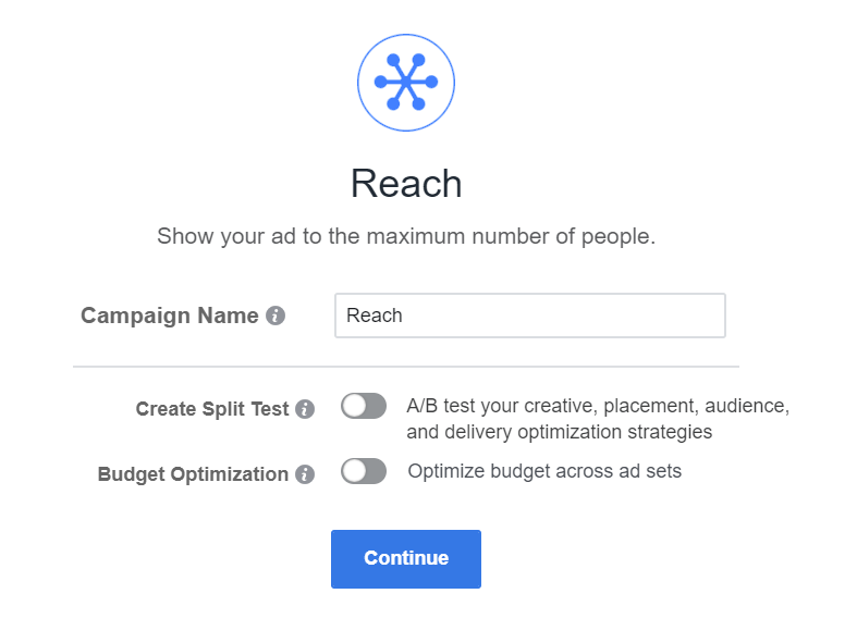 reach ad objective