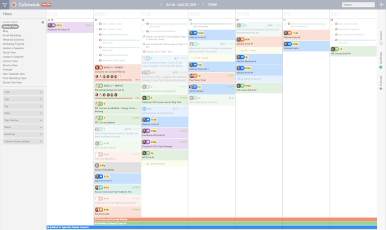 visual marketing strategy content calendar