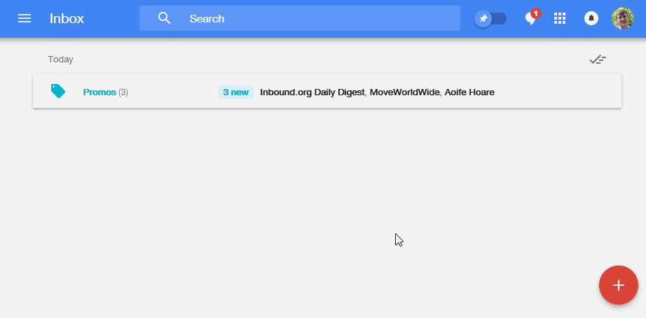 Inbox vs Gmail Pinning then sweeping
