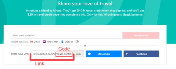 a referral code is only part of the referral link