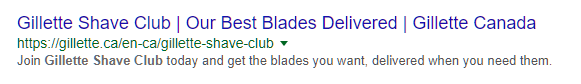 google ad without sitelinks