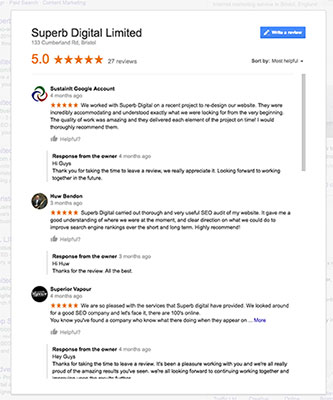 Google My Business Reviews