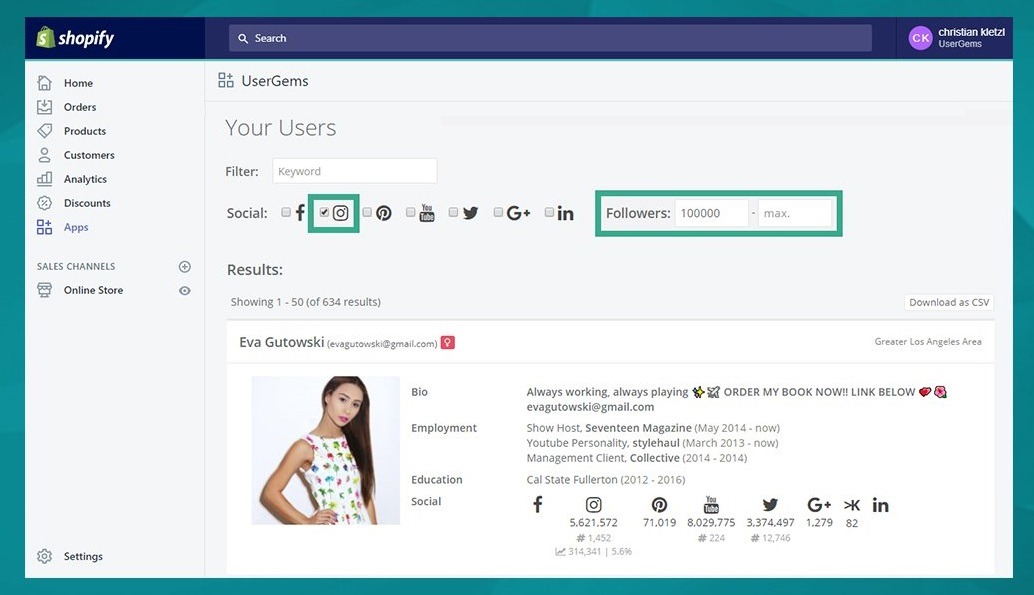 Finding influencers and micro-influencers