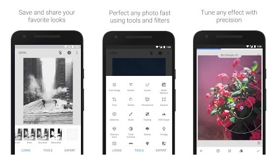 free photo editing software android Snapseed