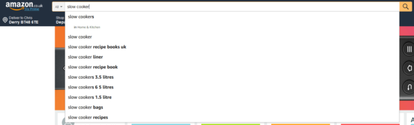 searching amazon keywords