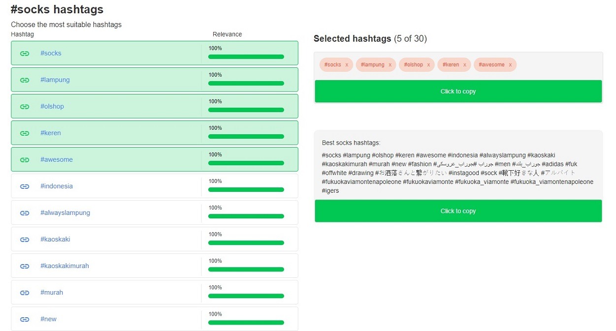 most popular Instagram hashtags
