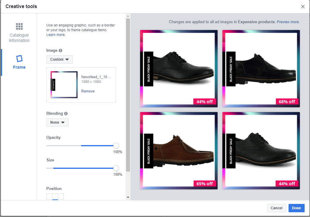 Applying the templated we created on Photoshop