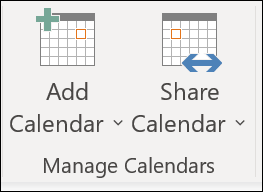 Calendar Menu