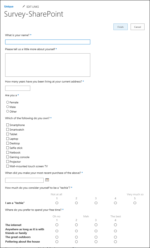 Forms-Surveyinput