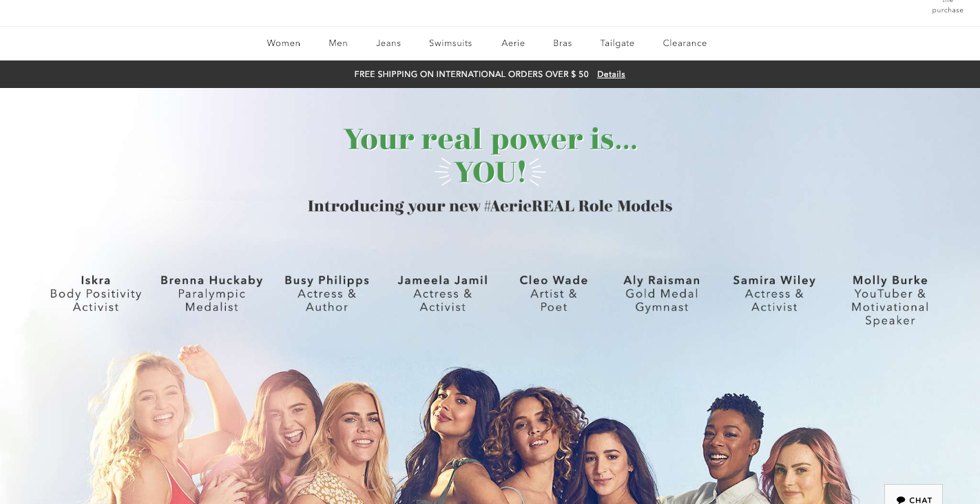 Female power body Positivity Unreturned AerieREAL Aerie by American Eagle