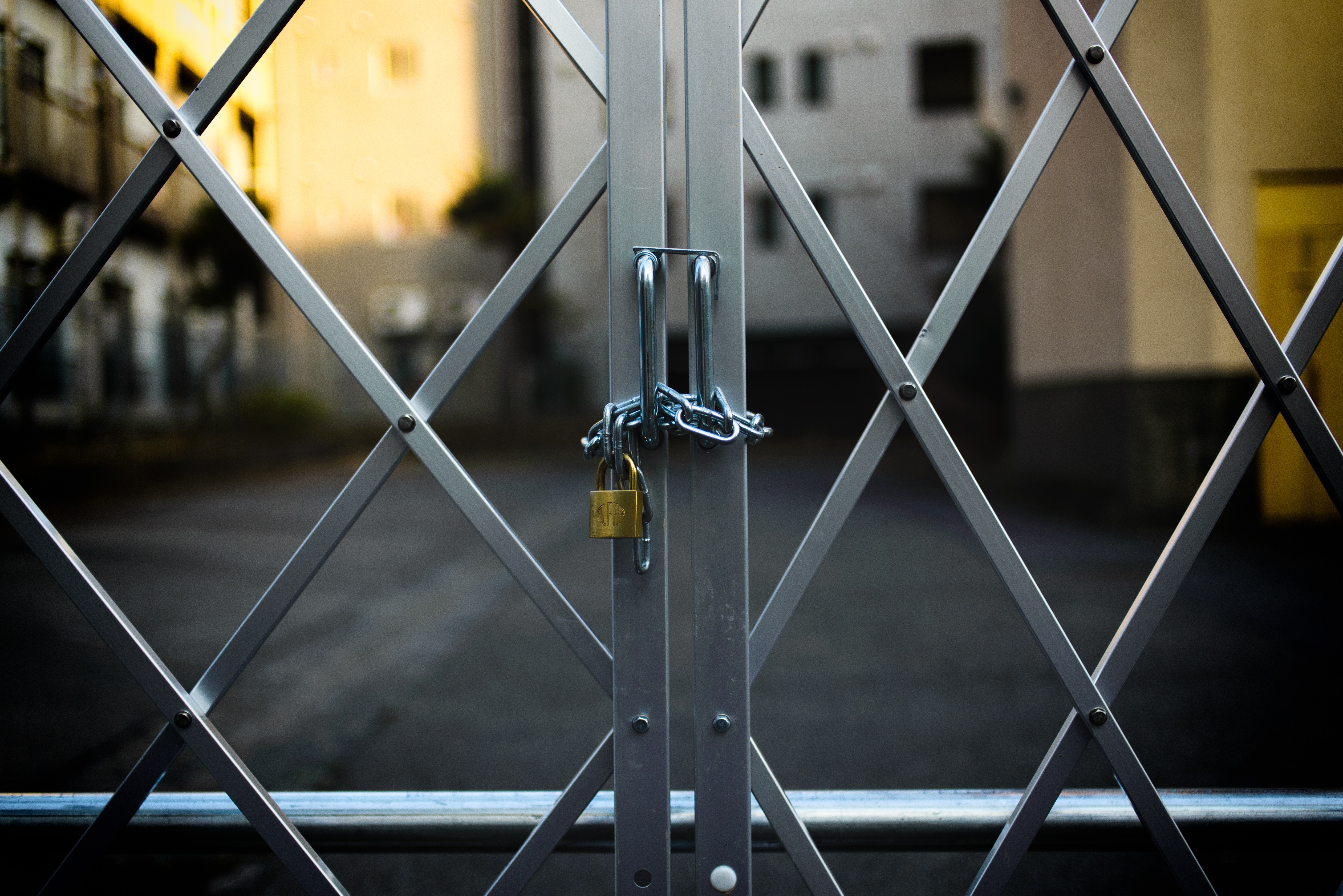 Gate blocking access