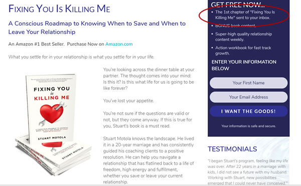 Free chapter from relationship book
