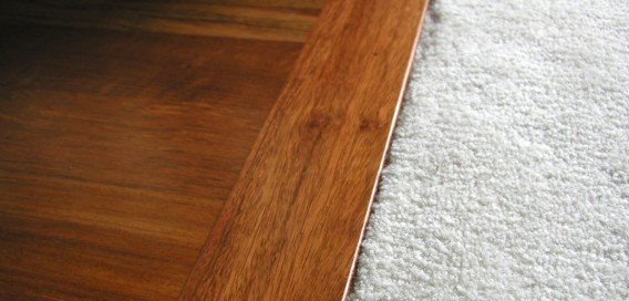 carpet and wood flooring