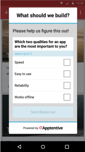 Apptentive example