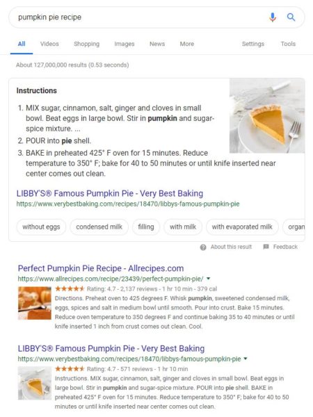 Google Search Features