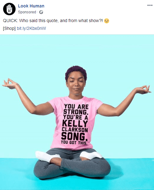 winning ad example for online stores