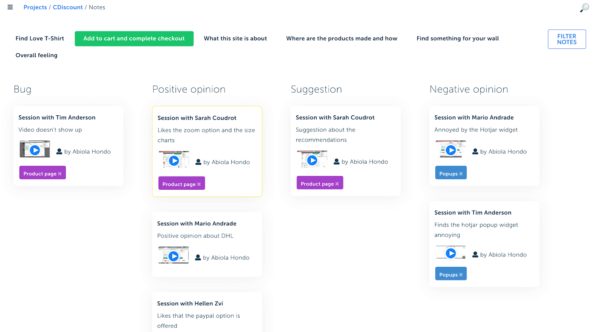 qualitative usability testing report example built with searchness.