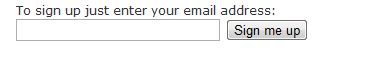 example of form that doesnt offer any reason to sign up.