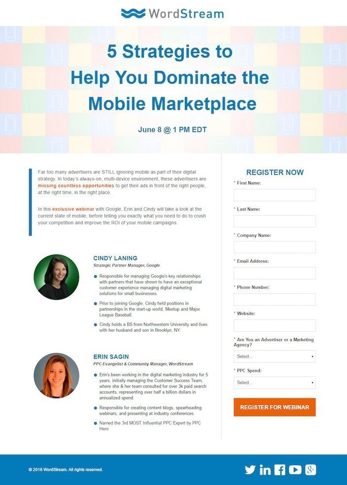 industry-specific webinar invitation.