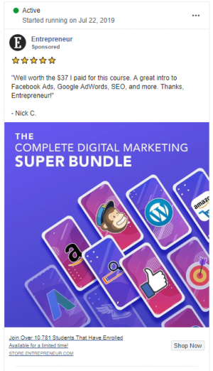 The 8 Best Facebook Ads for Entrepreneurs