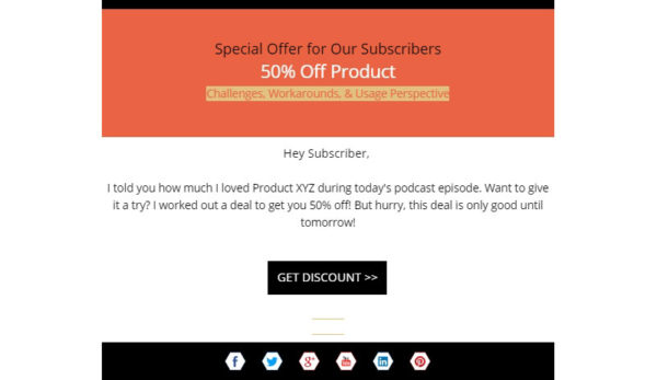podcast email