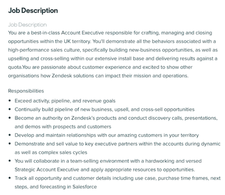 Types of sales jobs: Account executive job description