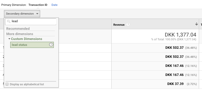 example of custom dimension in google analytics.