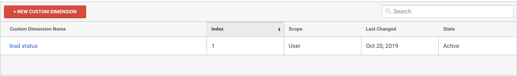 custom dimension setup in google analytics.