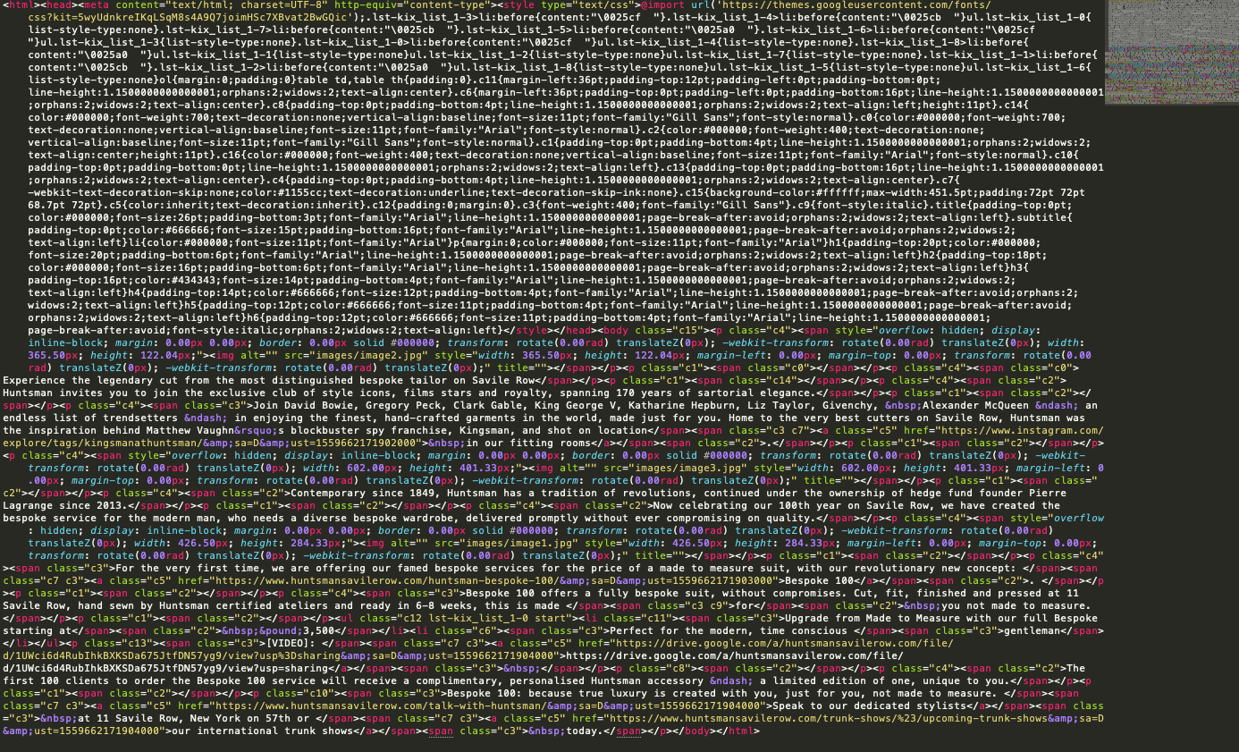 Email HTML Code Spaghetti