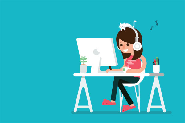 Remote Employee Illustration