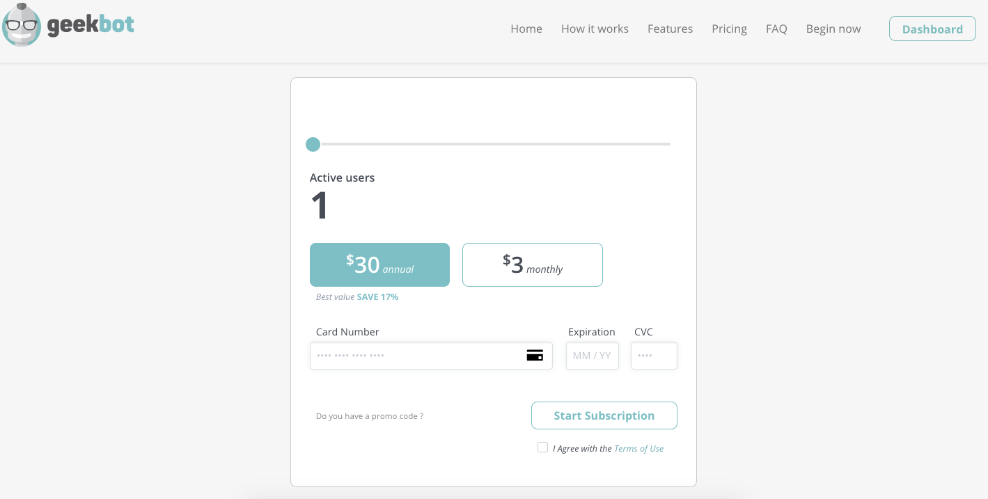 credit card checkout input