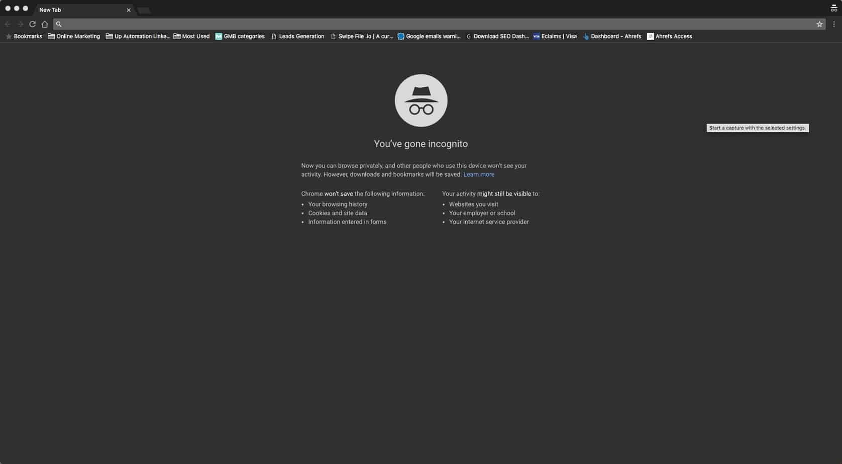 Google Incognito Mode