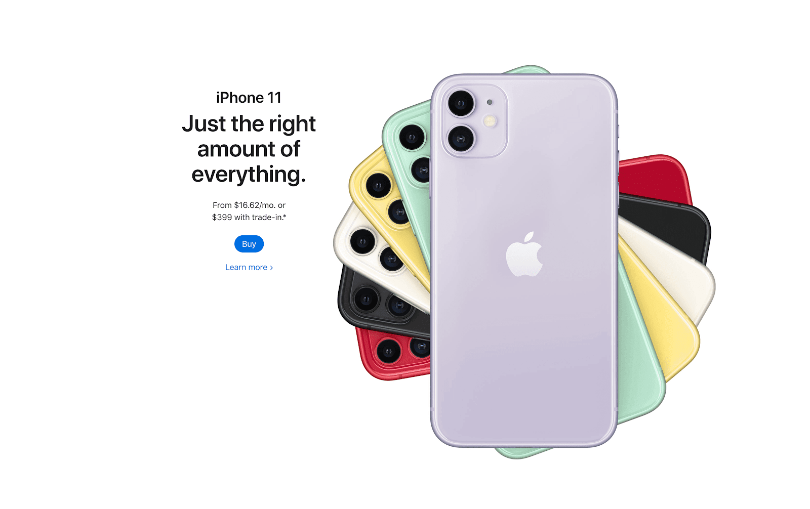 Apple iphone ad whitespace