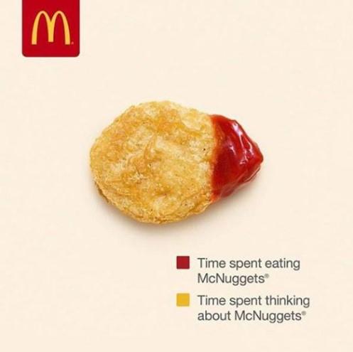 McDonalds ad with chicken mcnugget
