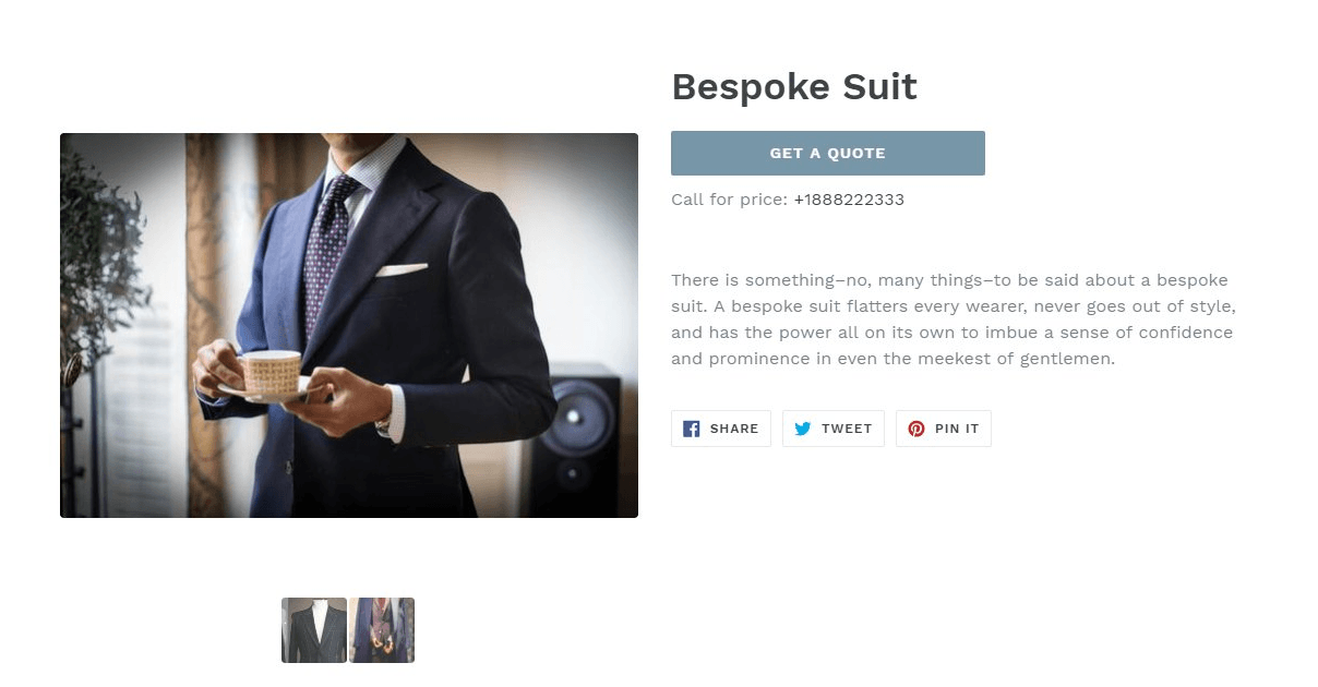 custom buttons for shopify store to get a quote