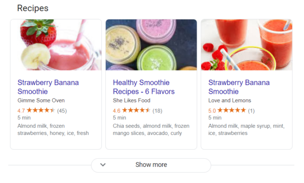 SEO data