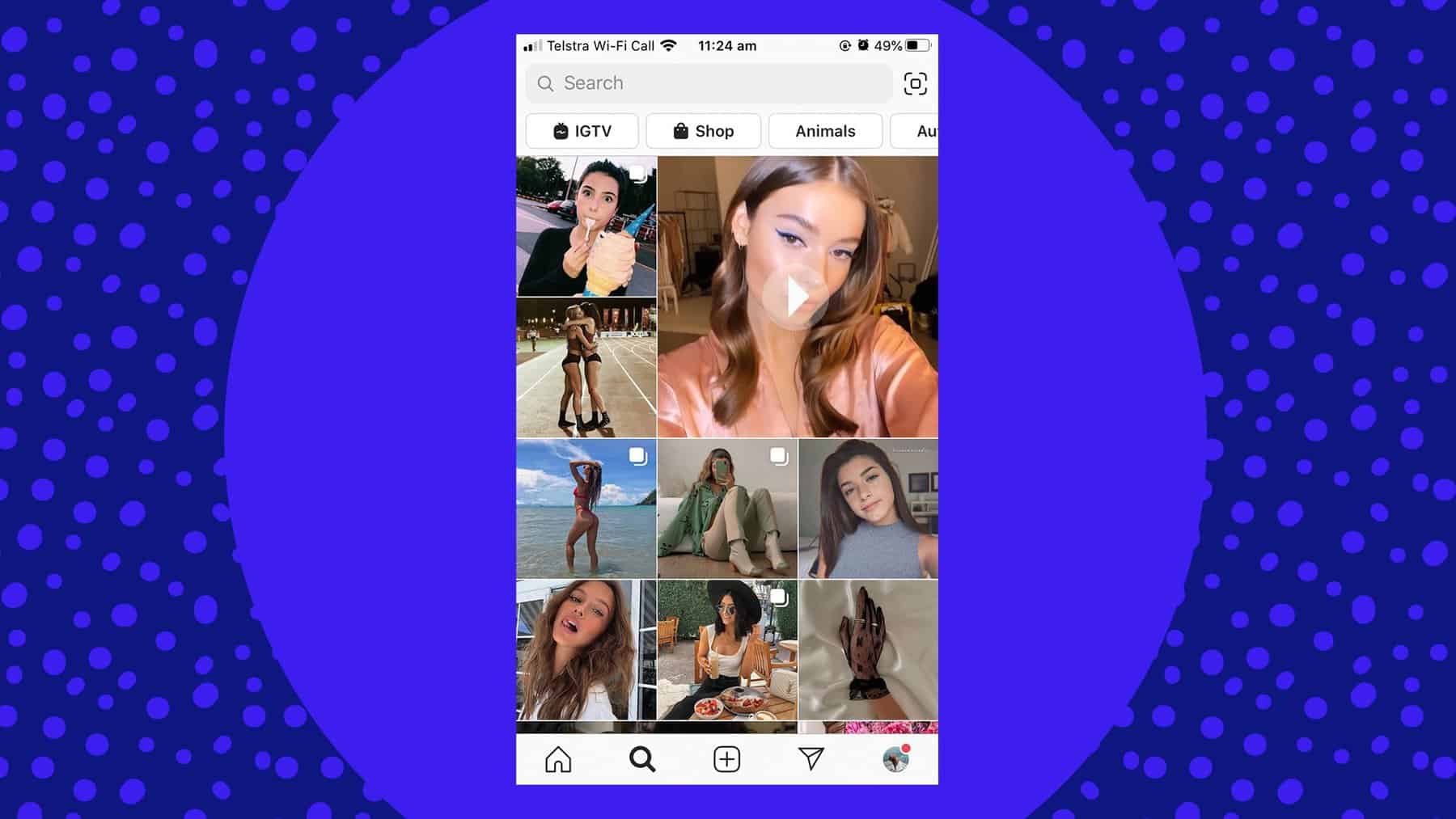 IGTV explore page