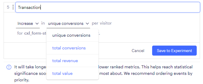 adjusting rules in optimizely.