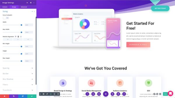 Divi Interface