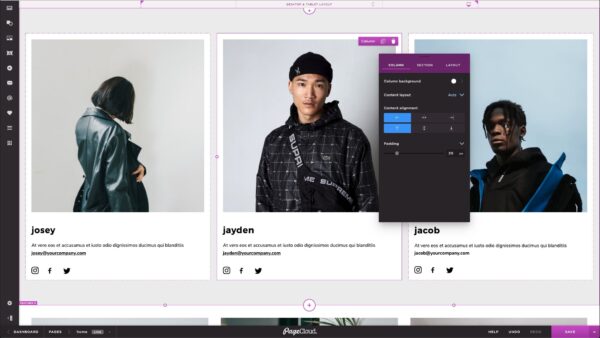 PageCloud Interface