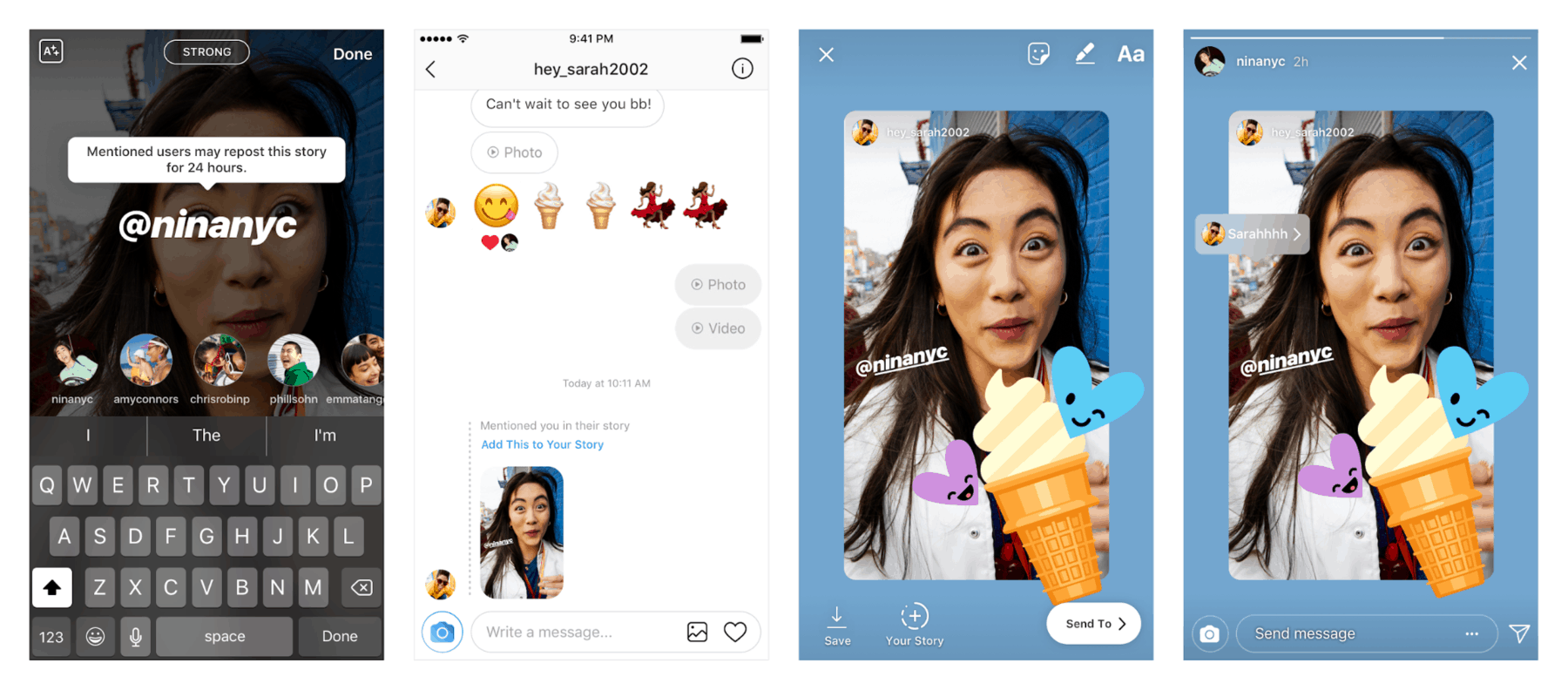 Instagram stickers example 4.